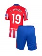 Atletico Madrid Julian Alvarez #19 Hjemmedraktsett Barn 2024-25 Korte ermer (+ bukser)